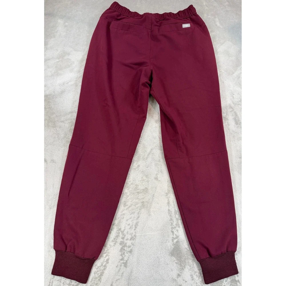 FIGS Mens Scrub Pants Technical Collection Jogger Burgundy XS/S Short